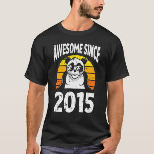 T-shirt Panda Bear Awesome depuis 2015 7e anniversaire 7 a