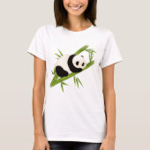 T-shirt Panda Bear Bamboo Tree (Devant)