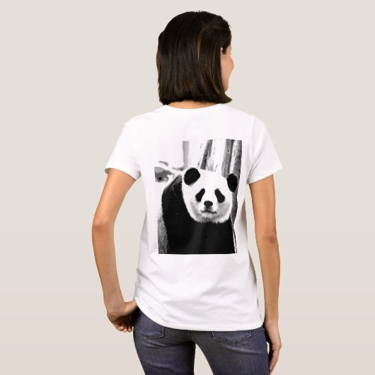 T-shirt Panda Bear Conception double face sur mesure Femme (Dos entier)