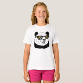 T-shirt Panda Bear dans les lunettes de soleil (Devant entier)