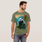 T-shirt Panda Bear dans les nuages (Devant entier)
