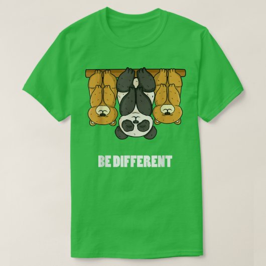 T-shirt Panda-Bear Edition Be Different (Design devant)
