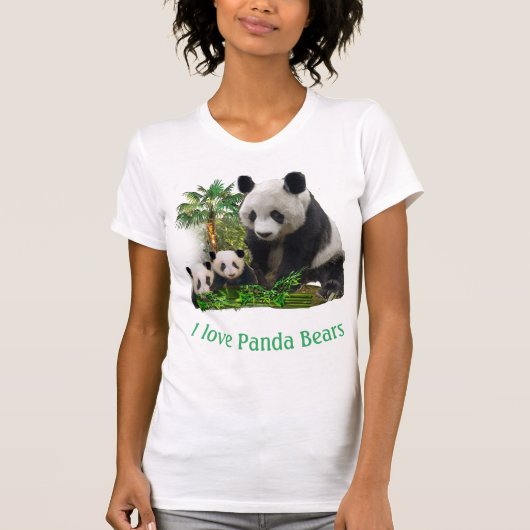 T-shirt Panda Bear et petits vêtements (Devant)