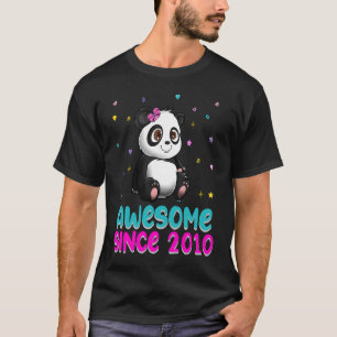 T-shirt Panda Bear Girl Anniversaire Amour Awesome depuis