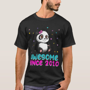T-shirt Panda Bear Girl Anniversaire Amour Awesome depuis