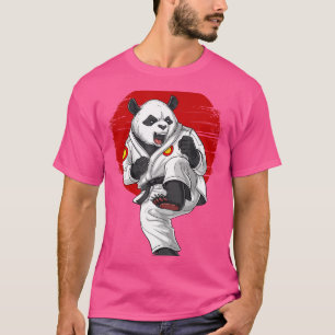 T-shirt Panda Bear Karate Kickboxing Kung Fu Taekwondo Mar