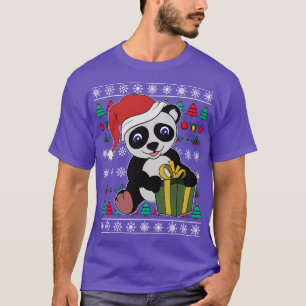 T-shirt Panda Bear Noël laid