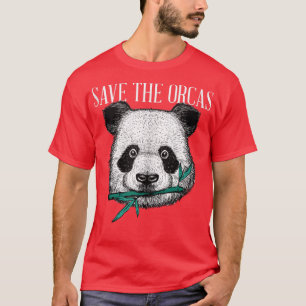 T-shirt Panda Bear Orca - Parody Killer Whale drôle dire