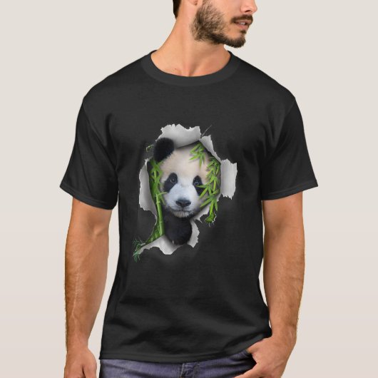 T-shirt Panda Bear Panda Panda Zoo Animal Panda Baseball (Devant)