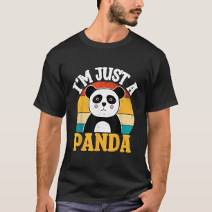 T-shirt Panda Bear Style Je Ne Suis Qu'Un Panda