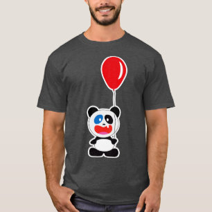 T-shirt Panda Bear tient le ballon rouge 2