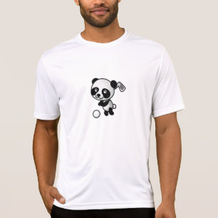 T-shirt Panda Bears Black White Golf Sports Love Destiny