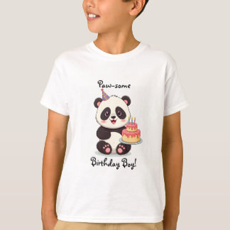 T-shirt Panda Birthday Boy Shirt