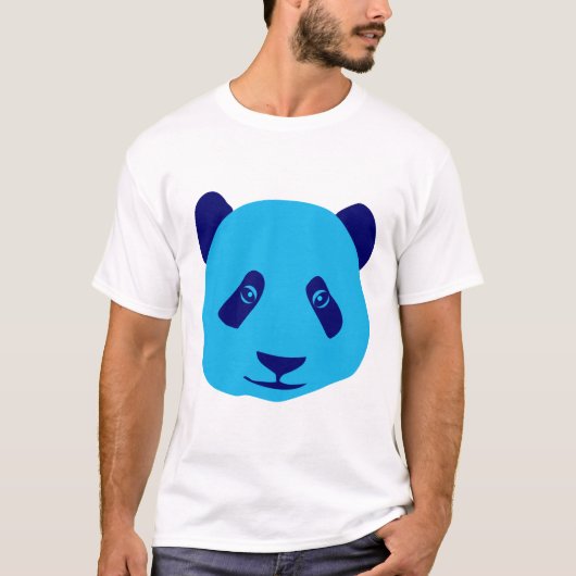 T-shirt Panda Bleu (Devant)