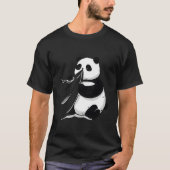 T-shirt Panda Blowing His Nose On Mom'S Table (Devant)