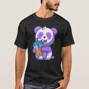 T-shirt Panda Boba Tea Kawaii Présente Anime Panda Lover T