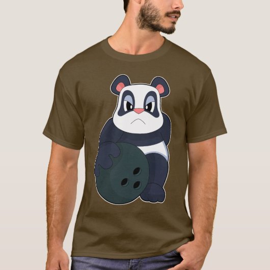T-shirt Panda Bowling (Devant)