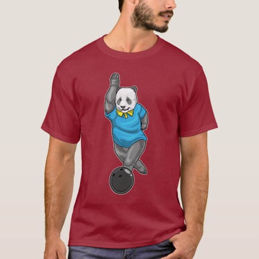 T-shirt Panda Bowling (Devant)