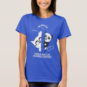T-shirt PANDA CAT Fun Cute