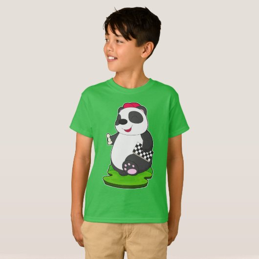 T-shirt Panda Chess piece Chess Chessboard (Devant entier)