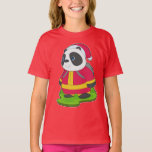 T-shirt Panda Christmas Fire<br><div class="desc">Ce design est le cadeau idéal pour un anniversaire, Noël et d'autres célébrations. Il convient aux femmes, aux hommes et aux enfants.</div>
