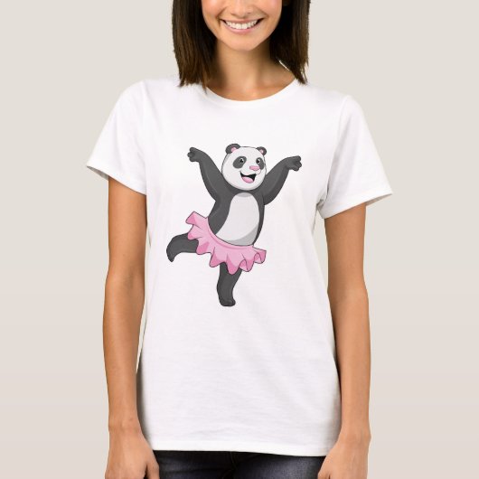 T-shirt Panda comme Ballerina au Ballet (Devant)