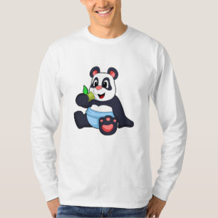 T-shirt Panda comme bébé avec Bambus