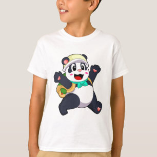 T-shirt Panda comme étudiant