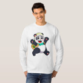 T-shirt Panda comme étudiant (Devant entier)