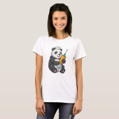 T-shirt Panda comme infirmière avec seringue (Devant entier)