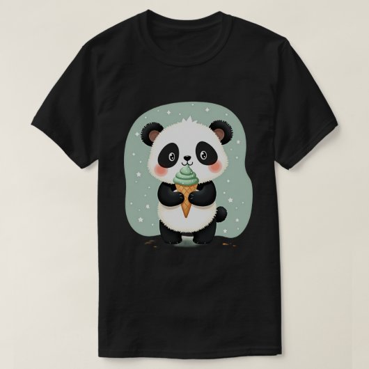 T-shirt Panda Cône de Bambou (Design devant)