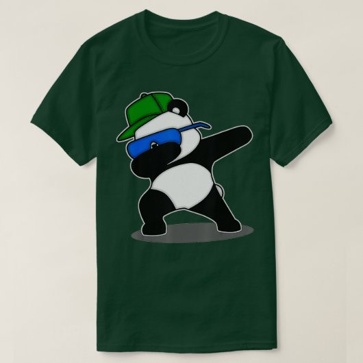 T-shirt Panda cool Dabbing - Amateurs d'ours mignons - Gra (Design devant)