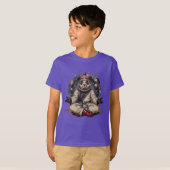 T-shirt Panda cosmique : Chaleur avant combat (Devant entier)