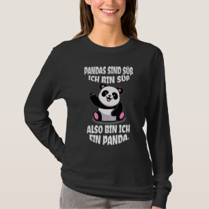 T-shirt Panda Costume d'ours décoratif Femmes Doux Petit