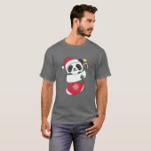 T-shirt Panda Cute Pour Noël Panda (Devant entier)