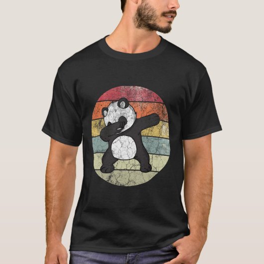 T-shirt Panda Dabbing vintage (Devant)