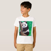 T-shirt Panda dans une peinture d'arbre (Devant entier)