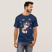 T-shirt Panda de jeu vidéo Panda ours drôle (Devant entier)