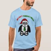 T-shirt Panda de Joyeux Noël (Devant)