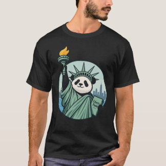 T-shirt Panda de la Liberté