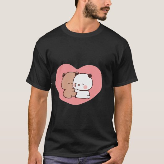 T-shirt Panda de l'amour de l'ours (Devant)