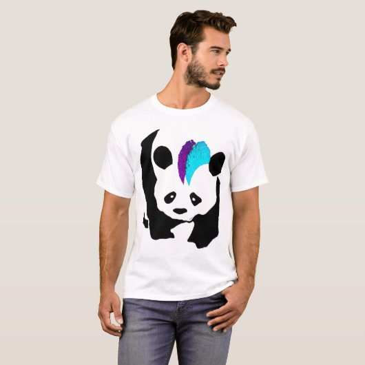 T-shirt Panda de Mohawk (Devant entier)
