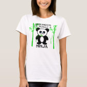 T-shirt panda de ninja (Devant)