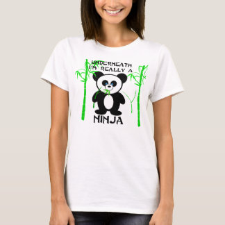 T-shirt panda de ninja