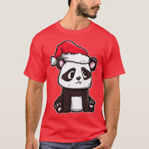 T-shirt Panda de Noël