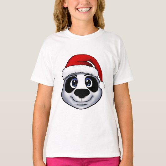 T-shirt Panda de Noël (Devant)