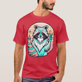 T-shirt Panda de panda de panda rétro mignonne