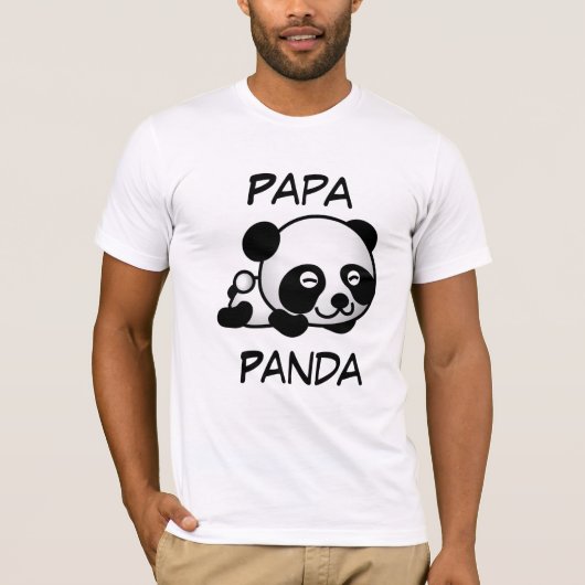 T-shirt Panda de papa (Devant)