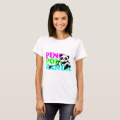 T-shirt Panda de ping-pong (Devant entier)