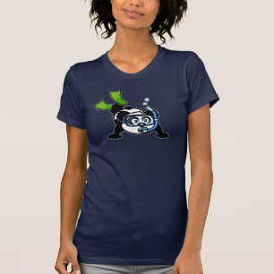 T-shirt Panda de prise d'air (chemises foncées)